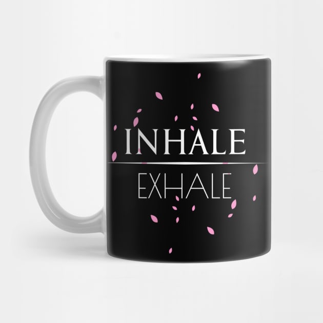 Inhale Exhale breathing Yoga Design by FOGSJ